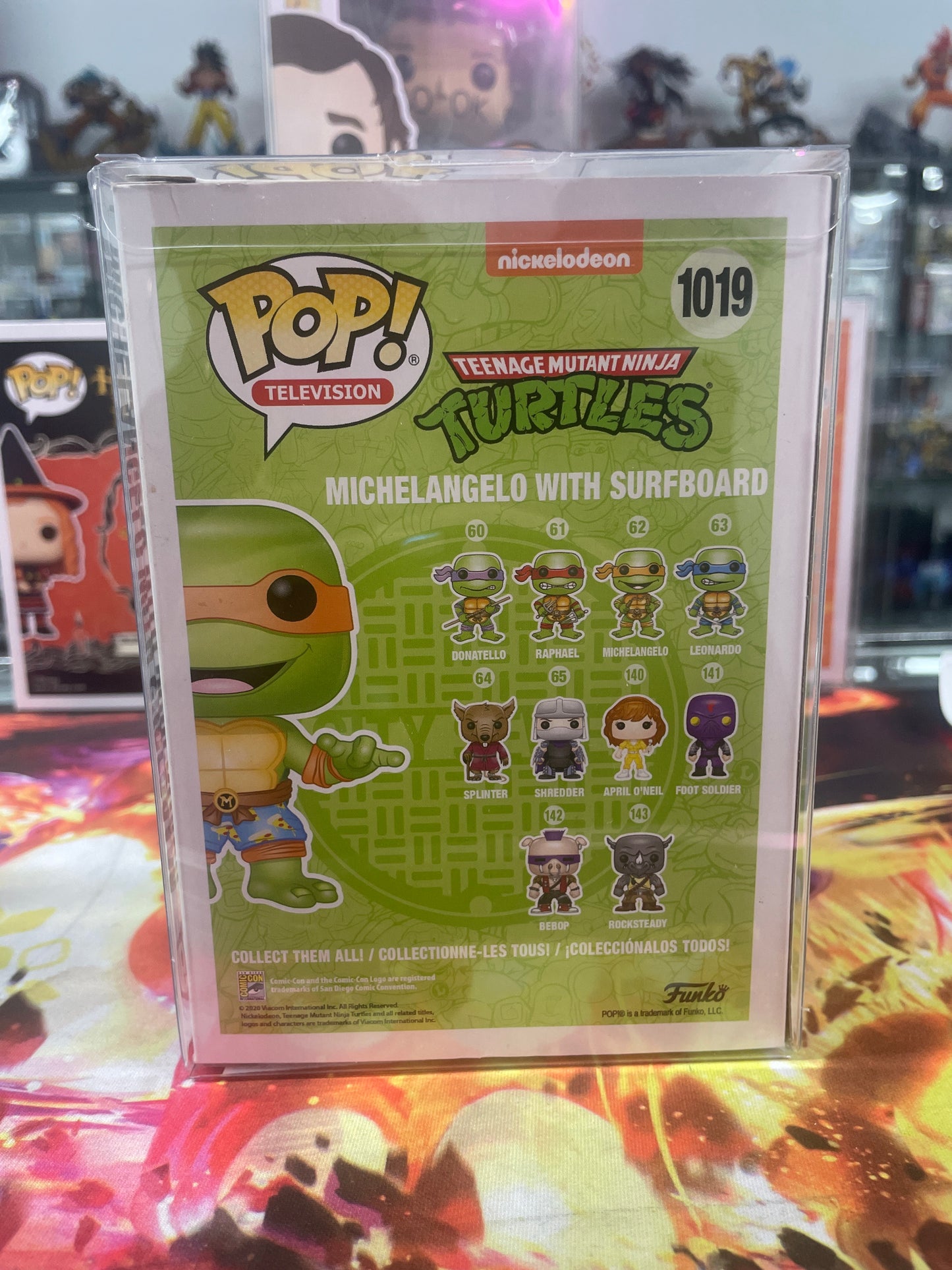 Michelangelo With Surfboard 1019